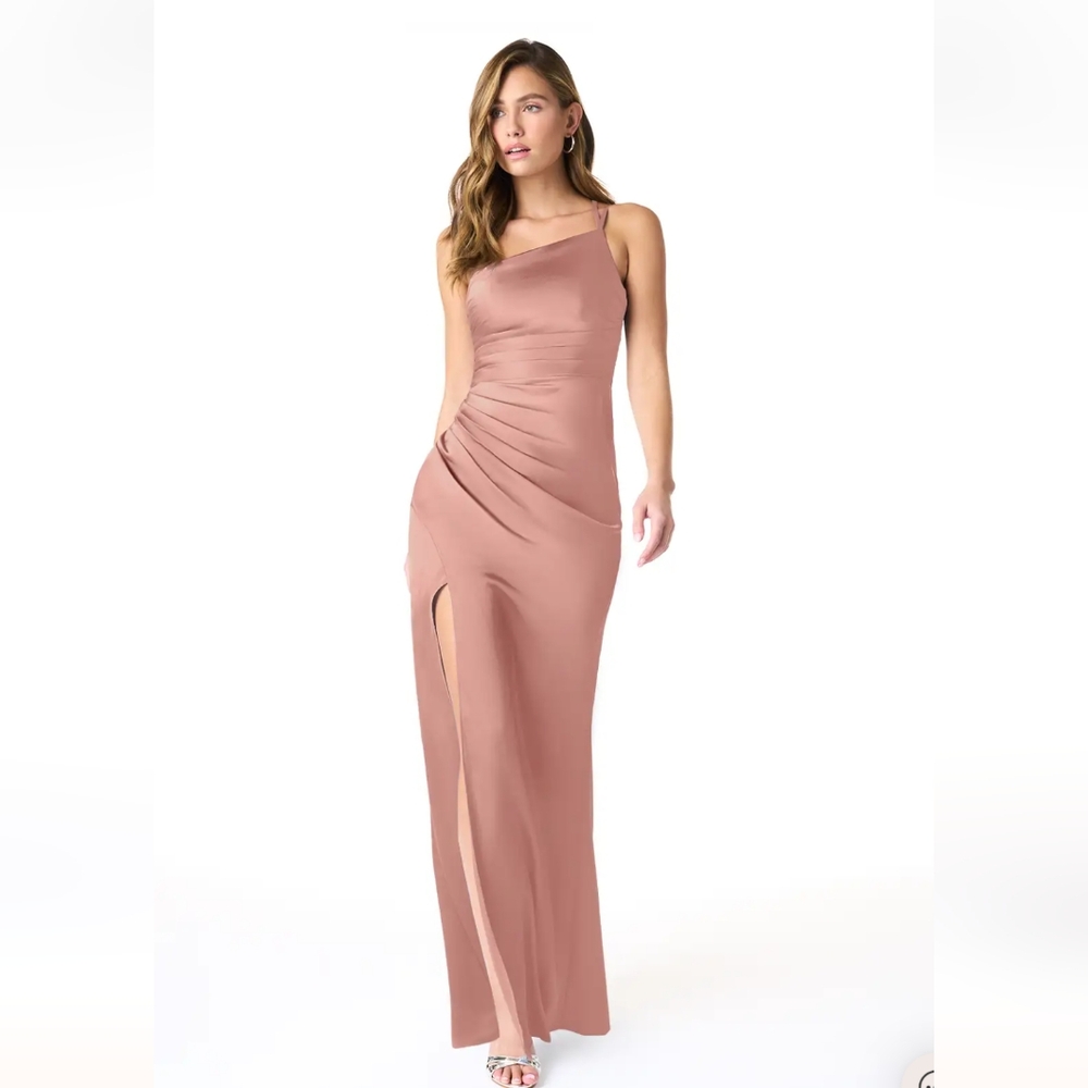 Azazie Eren Stretch Satin Dress